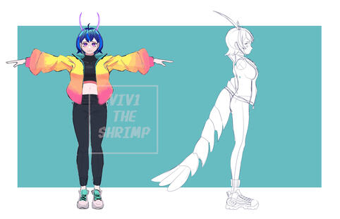 (Flat color Character Sheet, back missing)